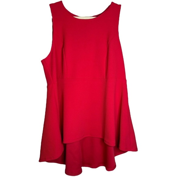 Torrid Fuchsia Pink Passion Textured Ponte Hi Lo Peplum‎ Top Size 3/3X #12576096 - Picture 2 of 13